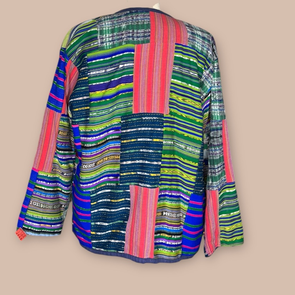 James Halbert Open Jacket Handwoven Multicolor Bo… - image 2